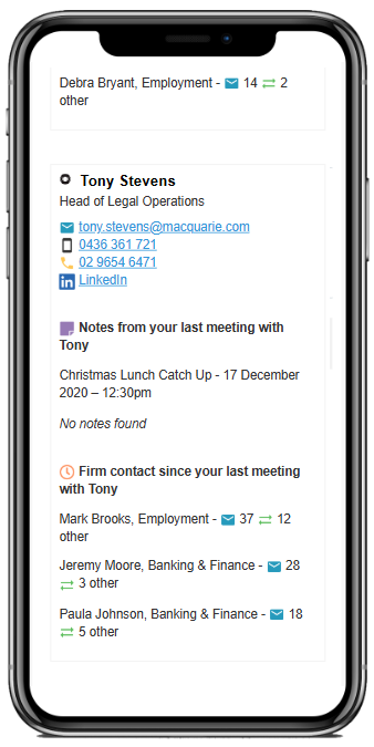 Client Sense - Pre-meeting notification - Client Meeting Example from Outlook - Page 2